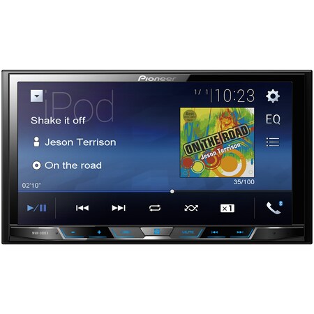 Pioneer Double-DIN In-Dash 7" Digital Media and A/V Receiver with Bluetooth MVH-300EX